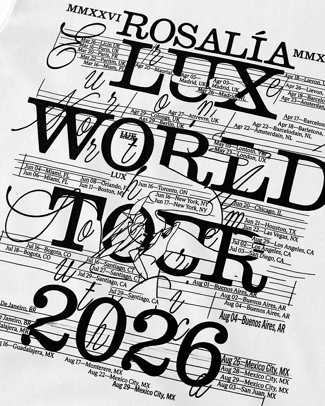 LUX WORLD TOUR - Tee